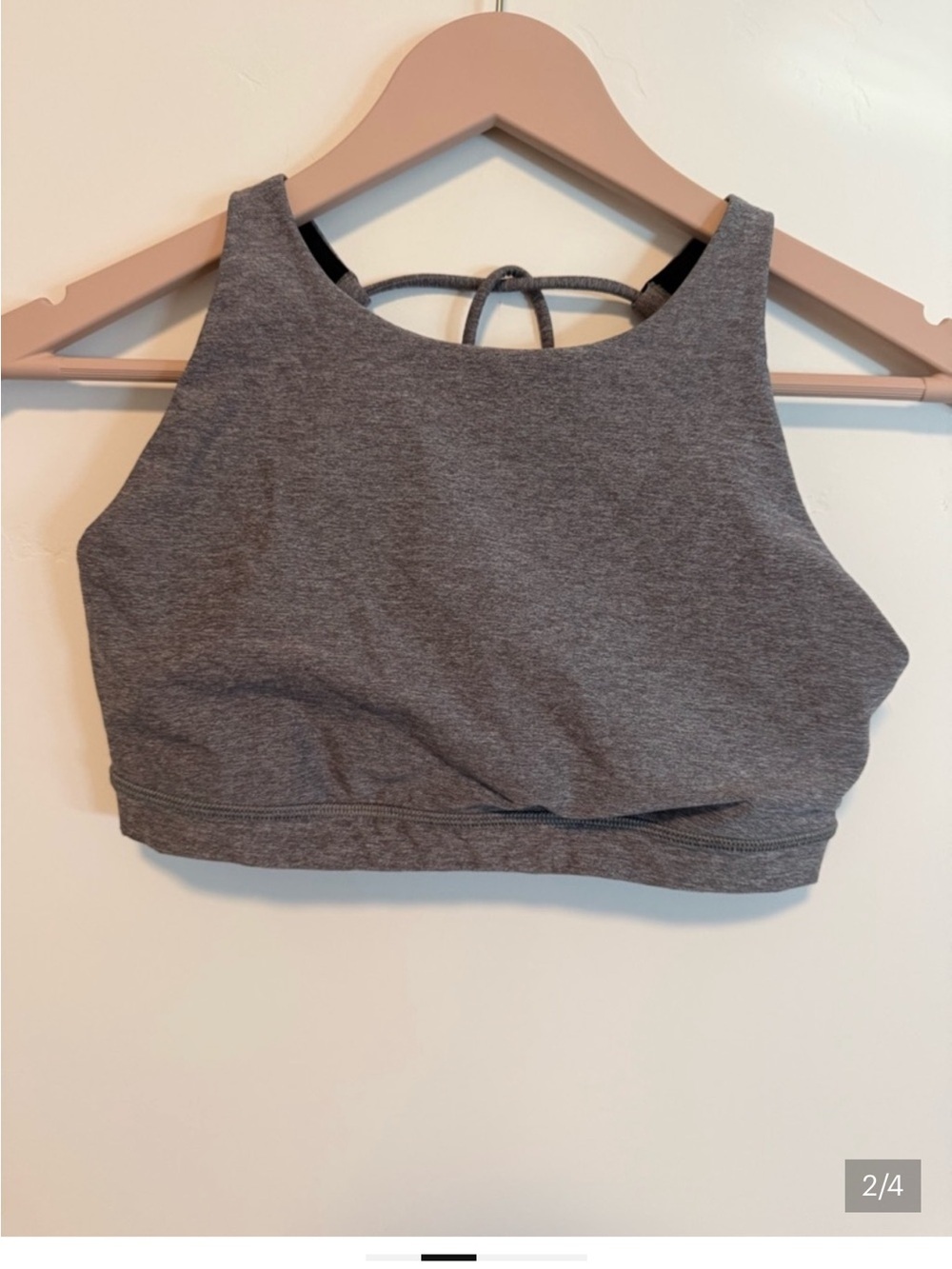 lululemon athletica Grey High-Neck Sports Bra - Picture 9 of 10
